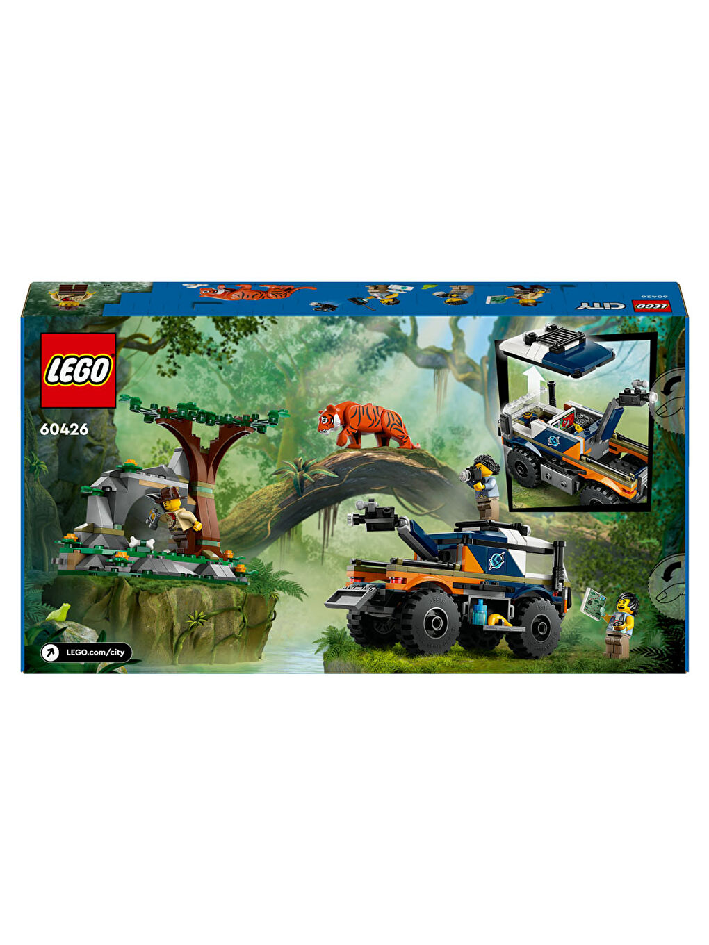 Lego Renksiz City Orman Kaşifinin Arazi Kamyonu Oyuncağı 60426