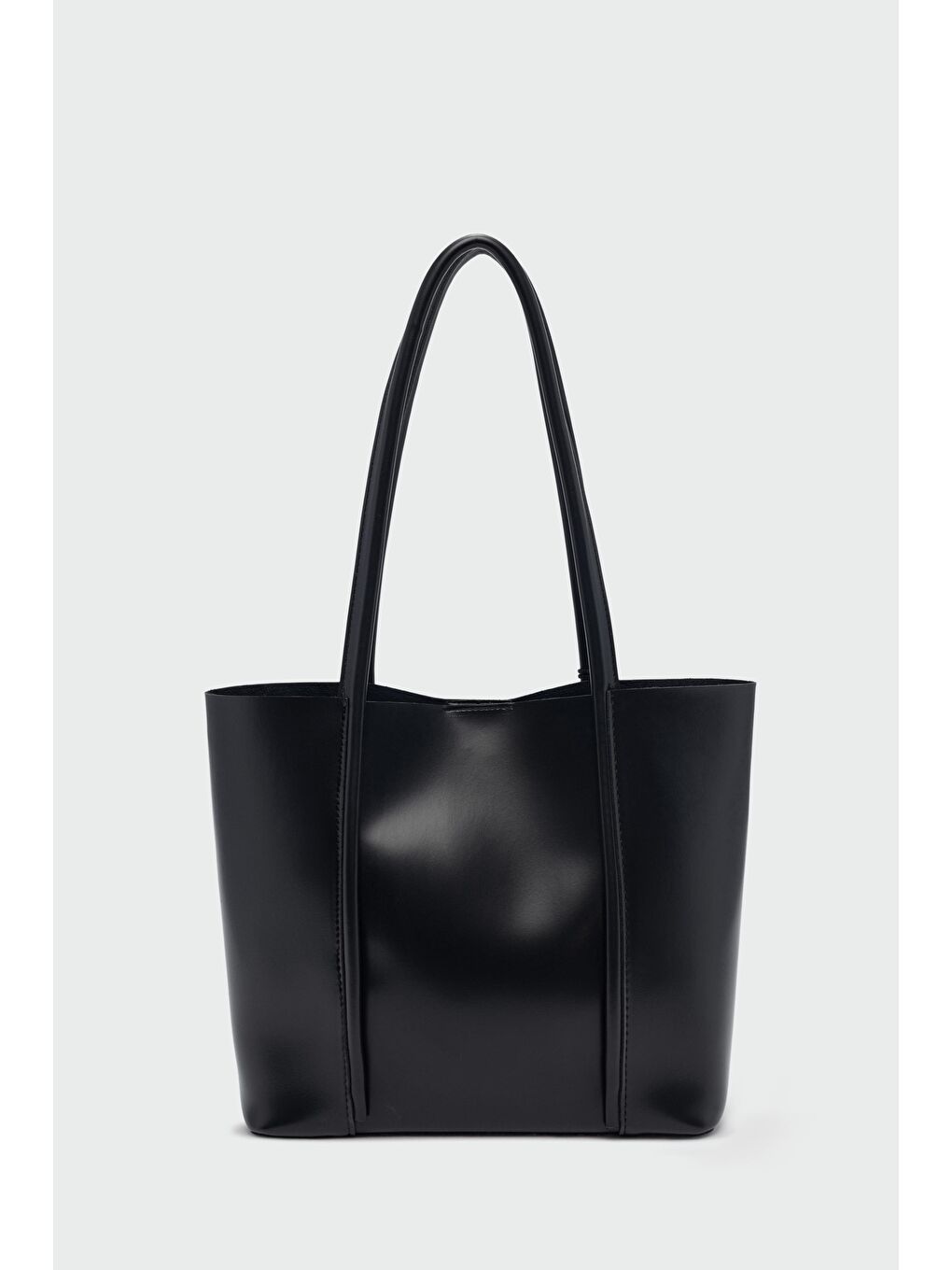 Pebbled Omuz Çantası Siyah-3