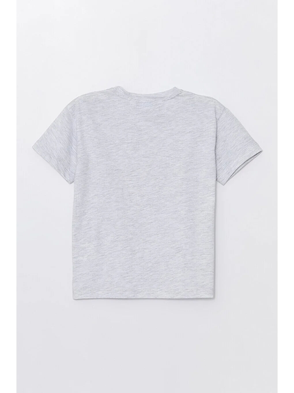 Gri Run Baskılı Penye Şort- T-shirt Erkek-Kız Takım-1