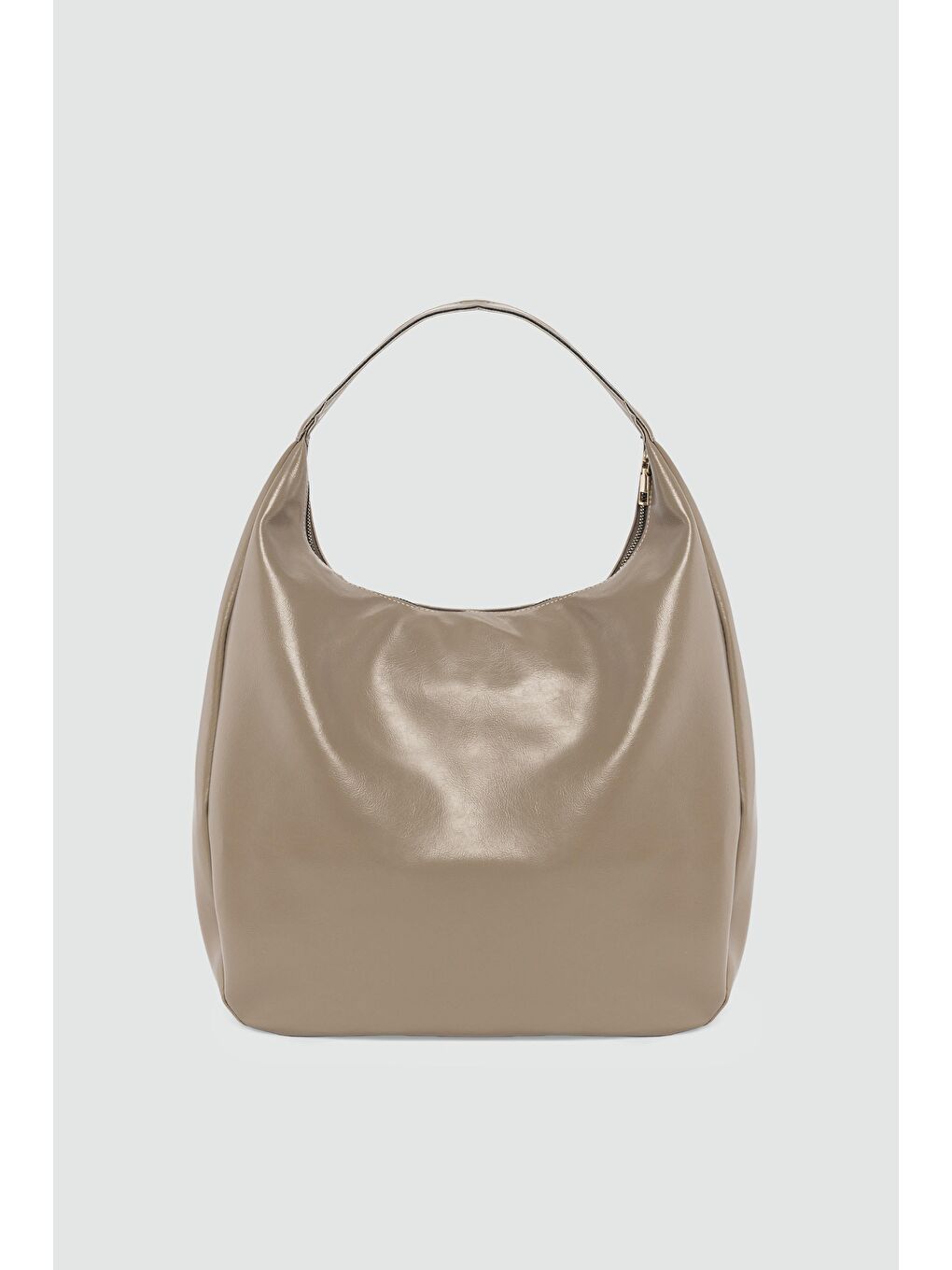 Bej Aline Salaş Omuz Çantası Vizon