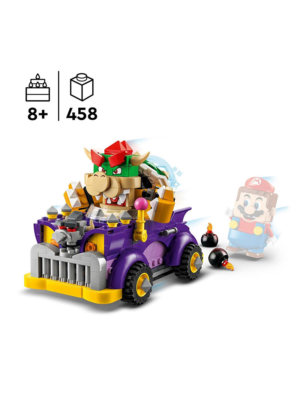 Lego Renksiz Super Mario Bowser'In Büyük Arabası Ek Macera Seti 71431 - 2