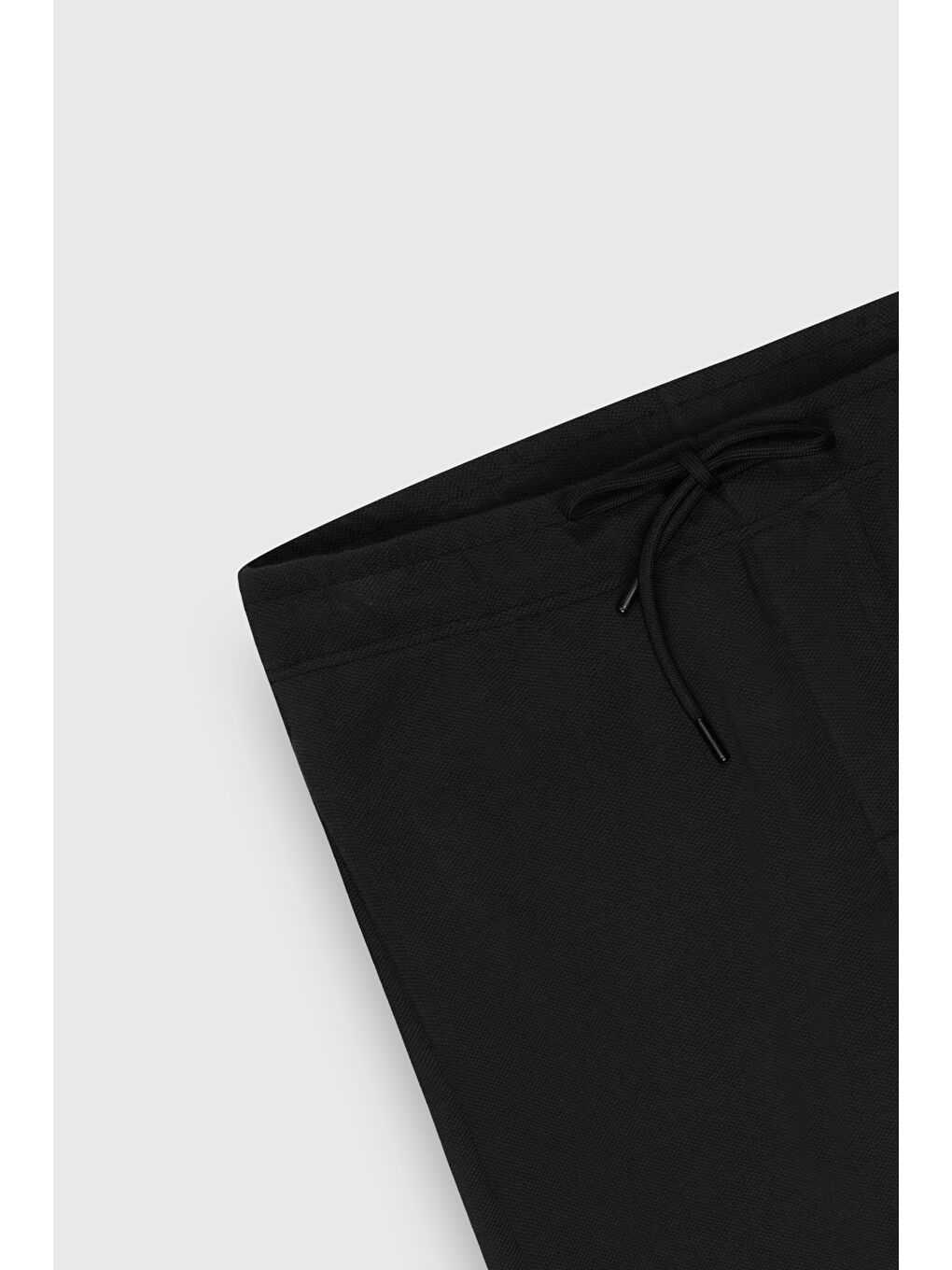Erkek Siyah Standart Fit Normal Kesim Cepli Esnek Örme Pantolon-8