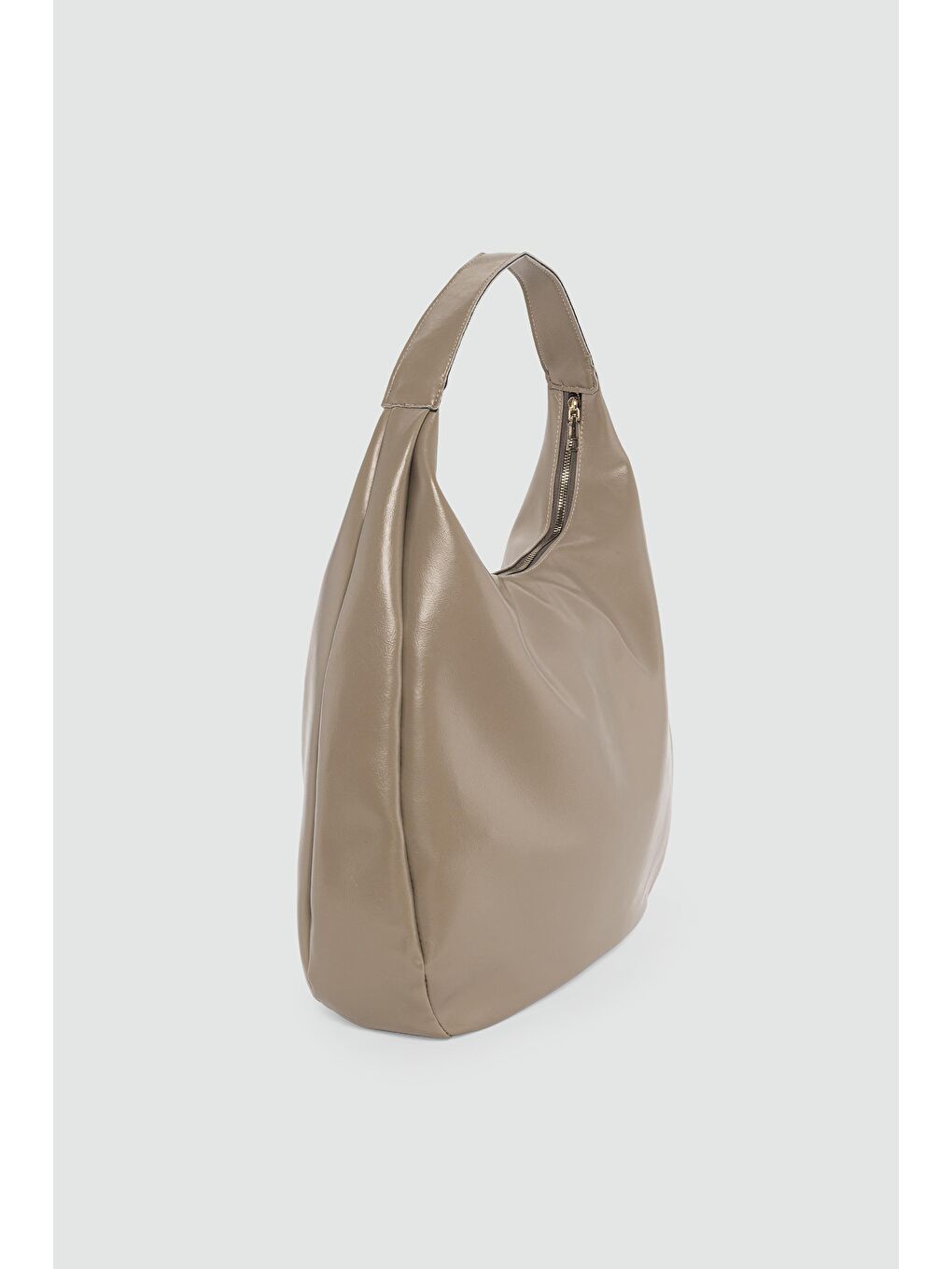 Bej Aline Salaş Omuz Çantası Vizon-1