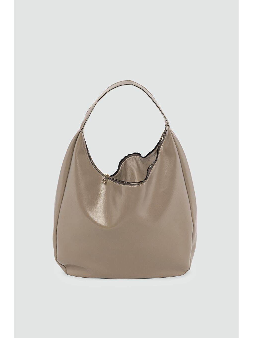 Bej Aline Salaş Omuz Çantası Vizon-2