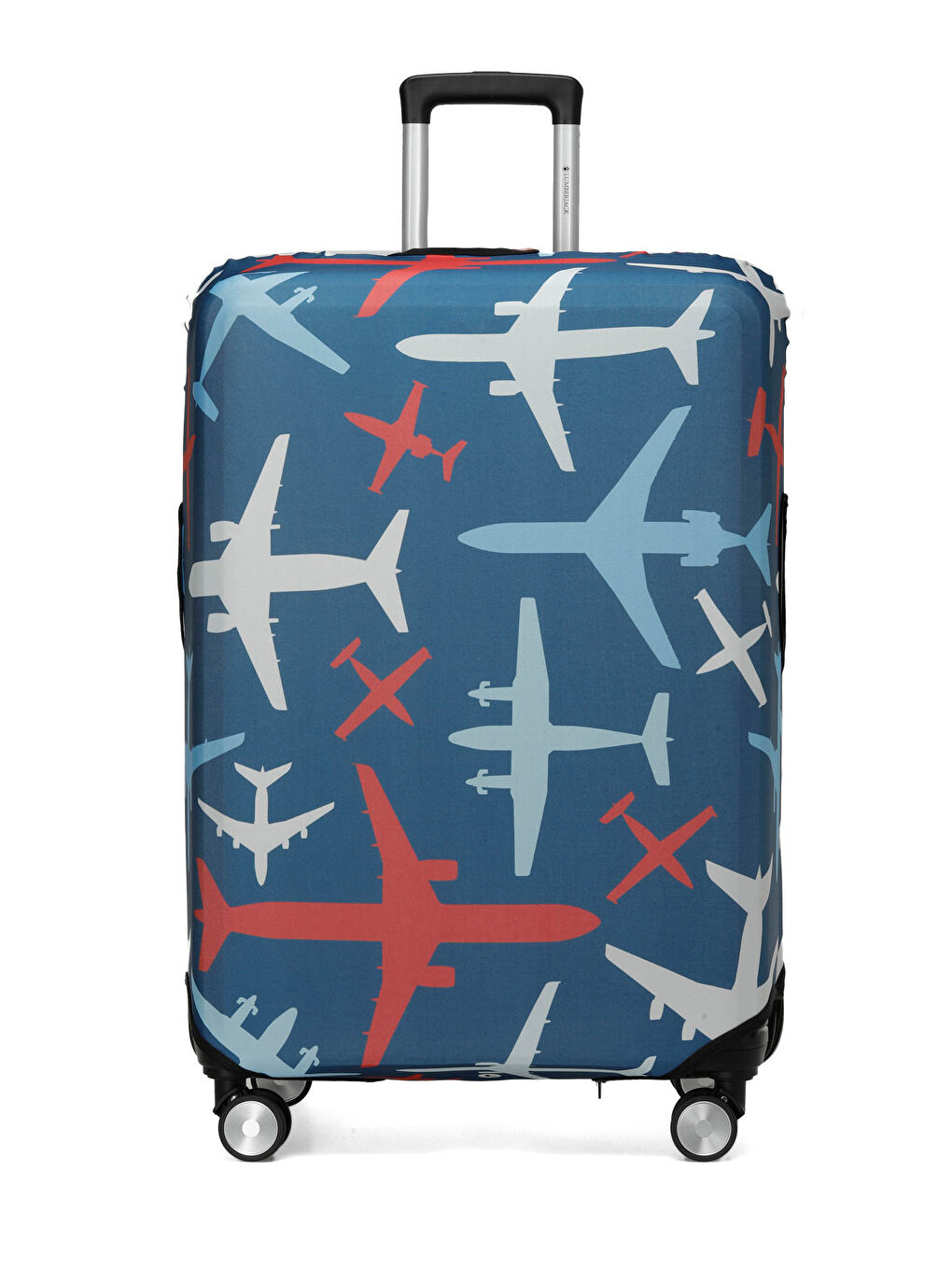 Travel Soft VALIZ KILIF AIRPLANES 4FX Mavi Unisex Valiz Kılıfı