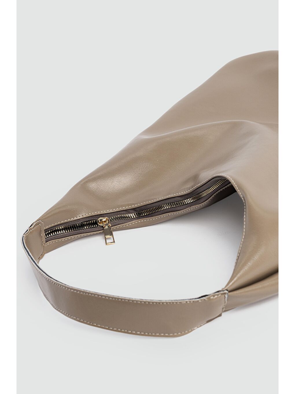 Bej Aline Salaş Omuz Çantası Vizon-3