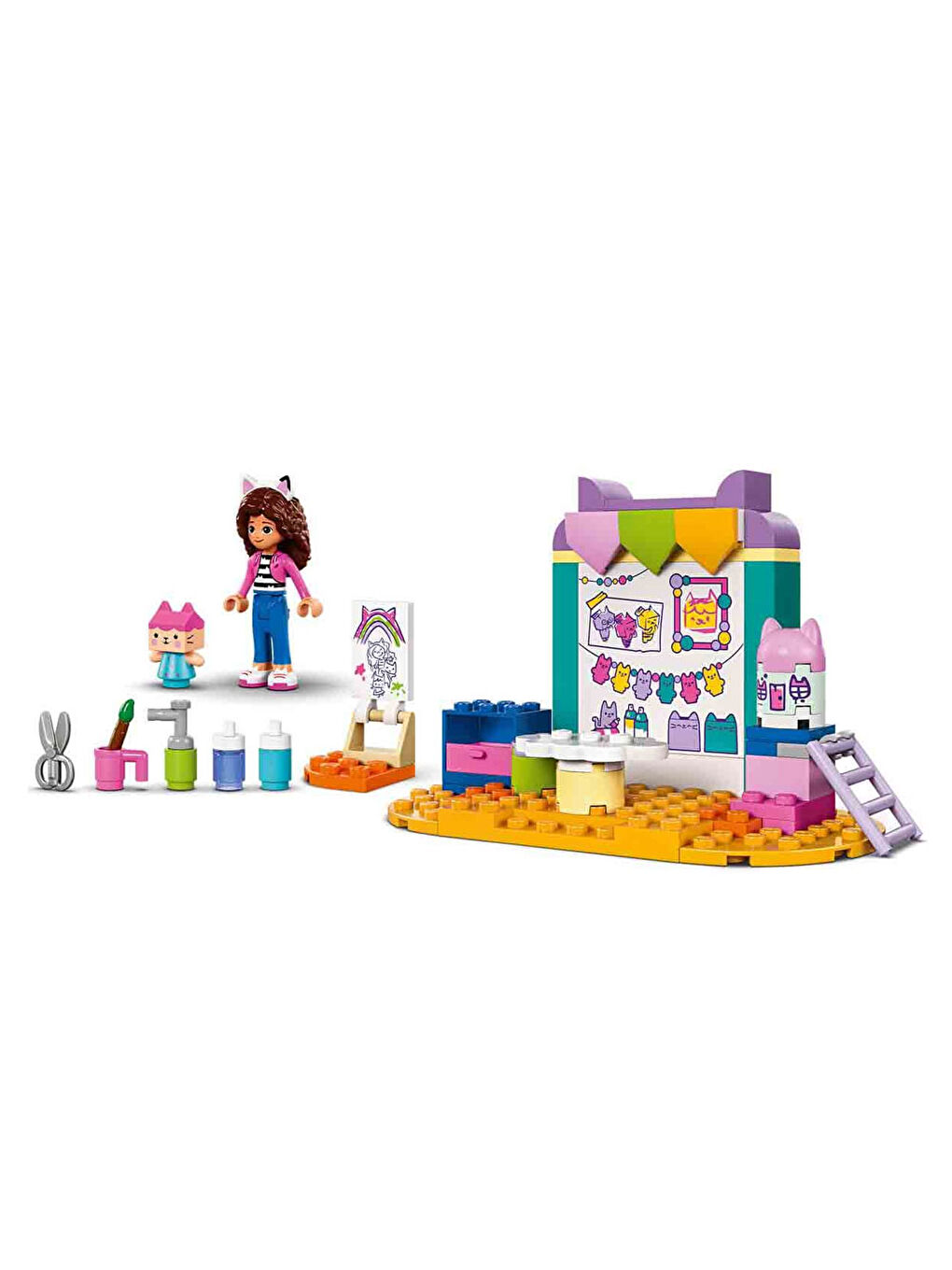 Lego Renksiz Gabby s Dollhouse Karton Yavru Kedi ile El Sanatları 10795 - 3