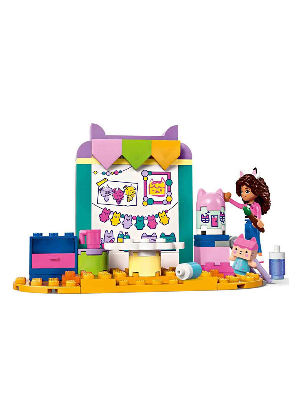 Lego Renksiz Gabby s Dollhouse Karton Yavru Kedi ile El Sanatları 10795 - 4