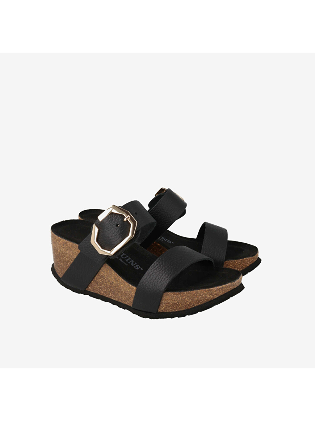Siyah Kadın Sandalet G106781 Bikini Embossed Leather Dark-1