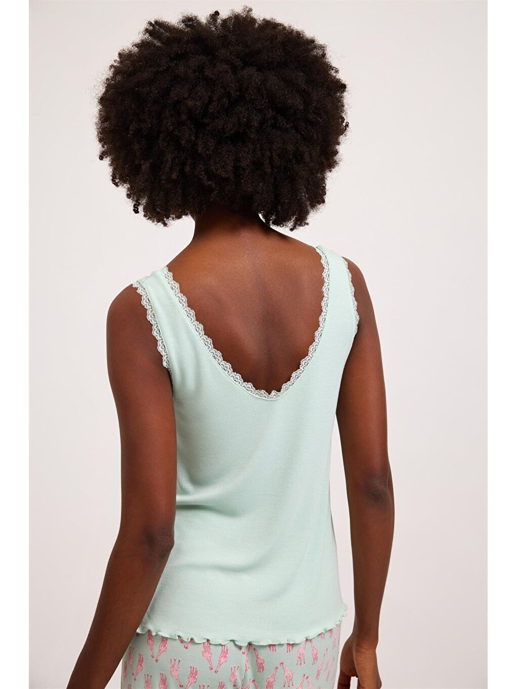 Fun Giraffe Ribli Kadın Üst Yeşil-1