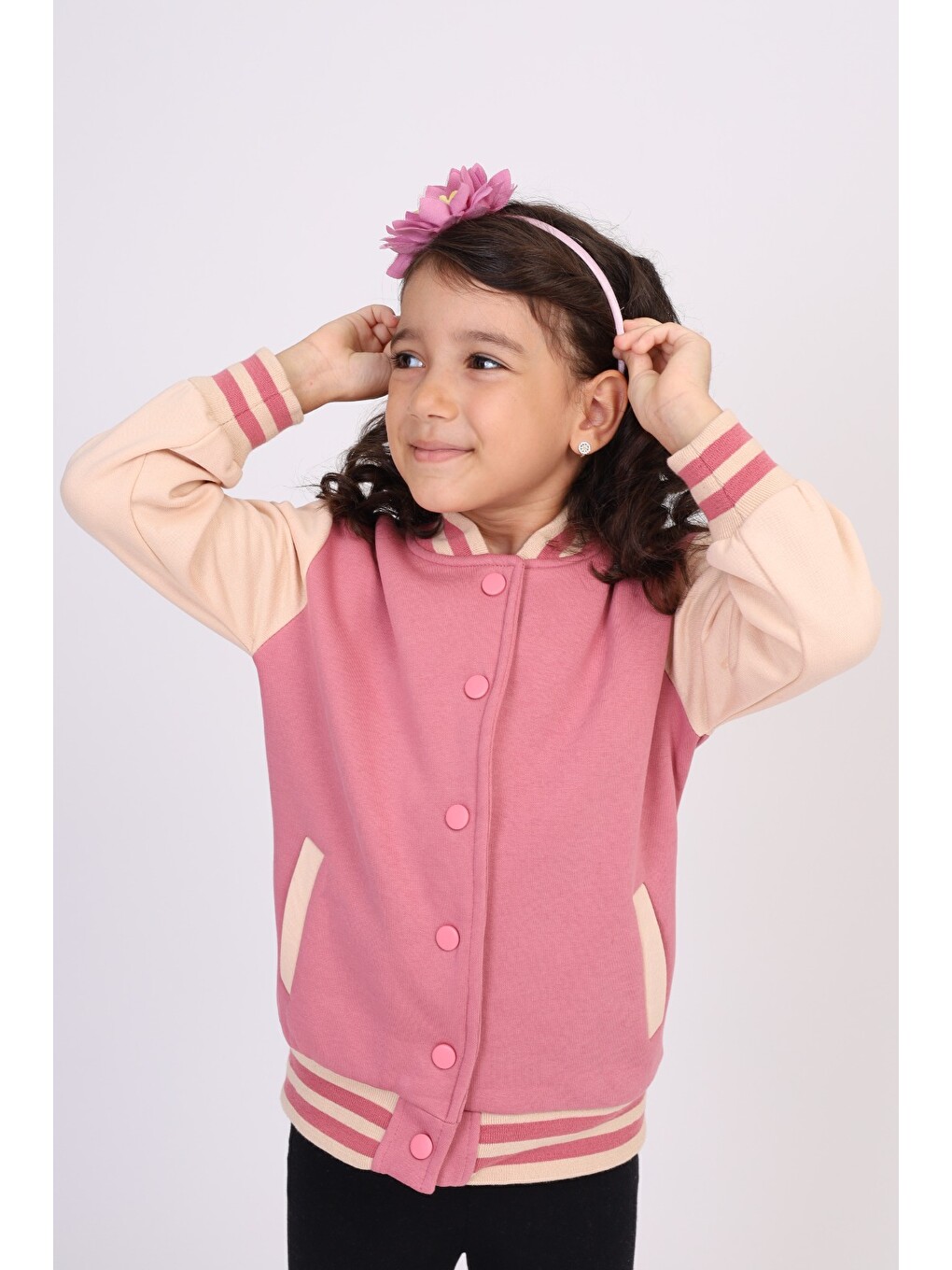 Pembe Kız Çocuk Hırka-1