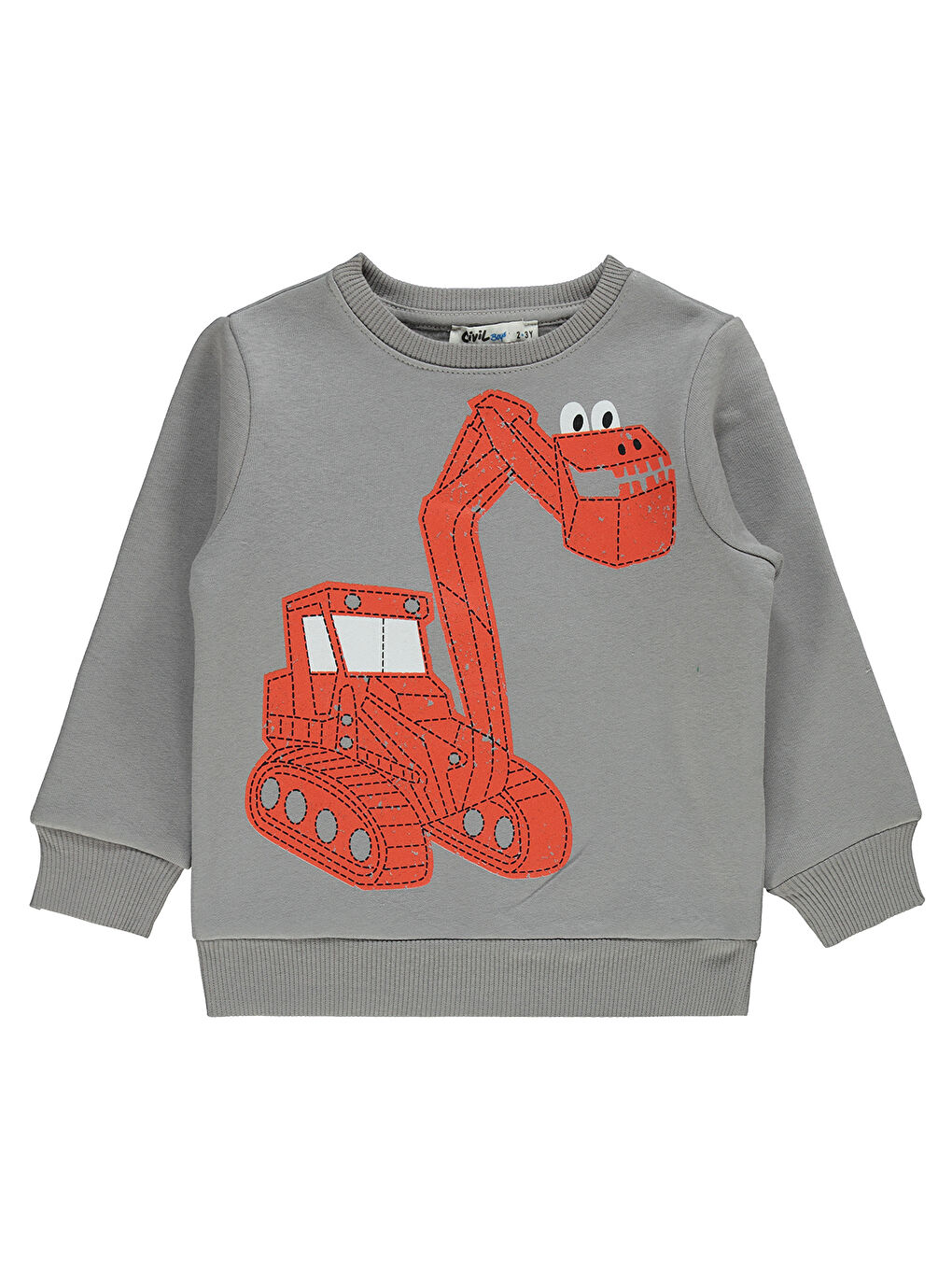 Civil Boys Erkek Çocuk Sweatshirt 2-5 Yaş Gri