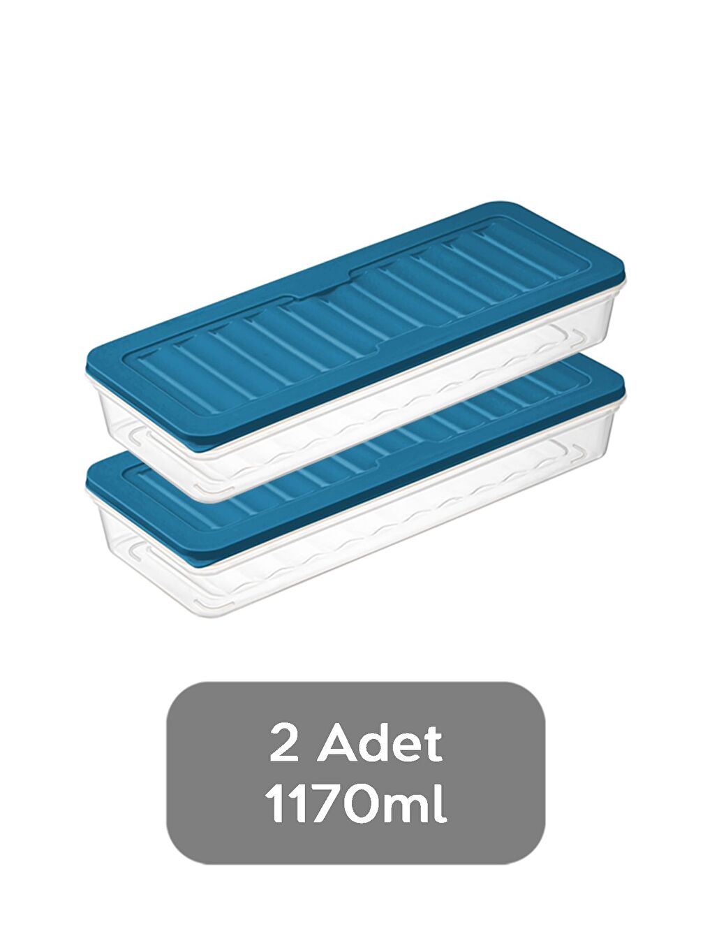 Mavi 2'li Saklama Kabı Petrol 2 x 1170 ml-1