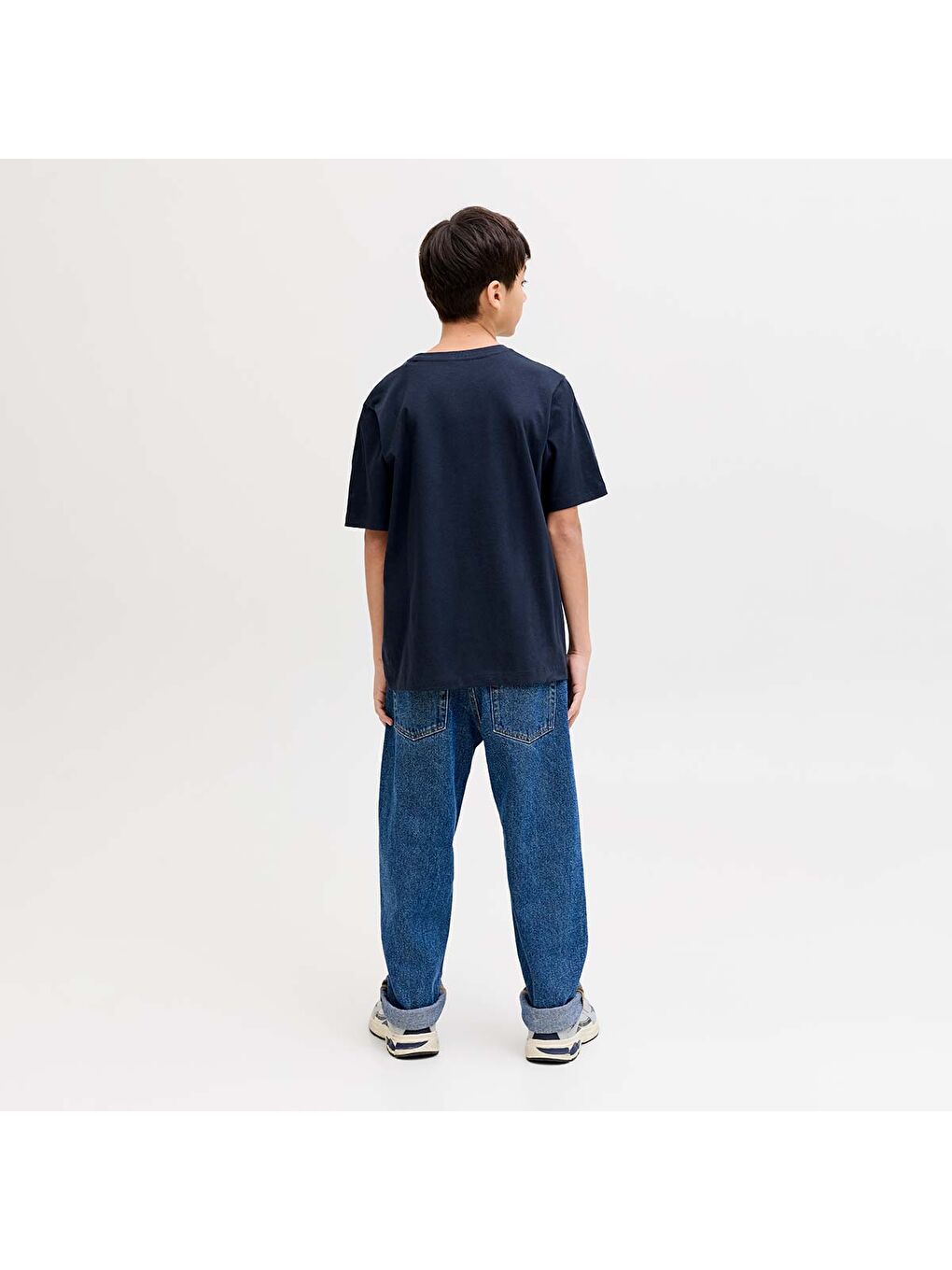 Jeff Logo Erkek Çocuk Lacivert Tişört-1