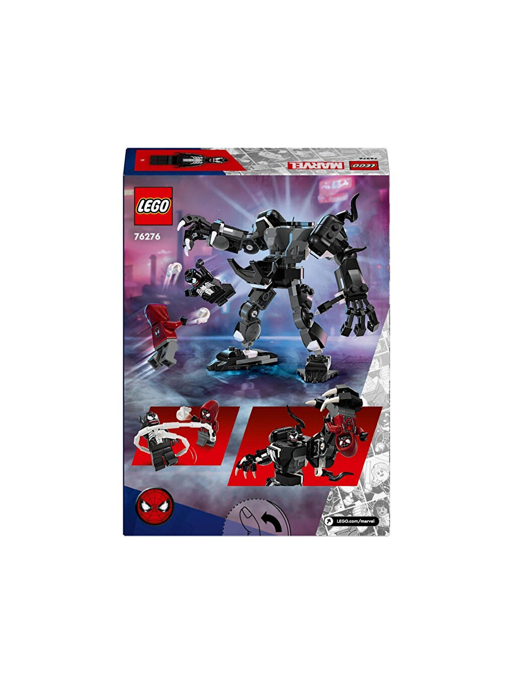 Lego Renksiz Super Heroes Marvel Venom Robot Zırhı Miles Morales’E Karşı 76276 - 2