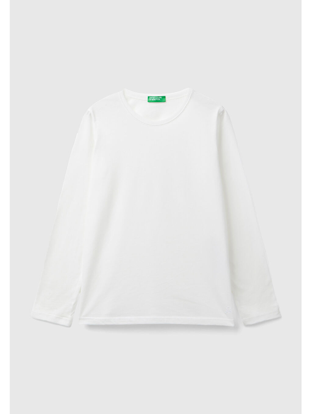 United Colors Of Benetton Kız Çocuk Beyaz Basic Sweatshirt