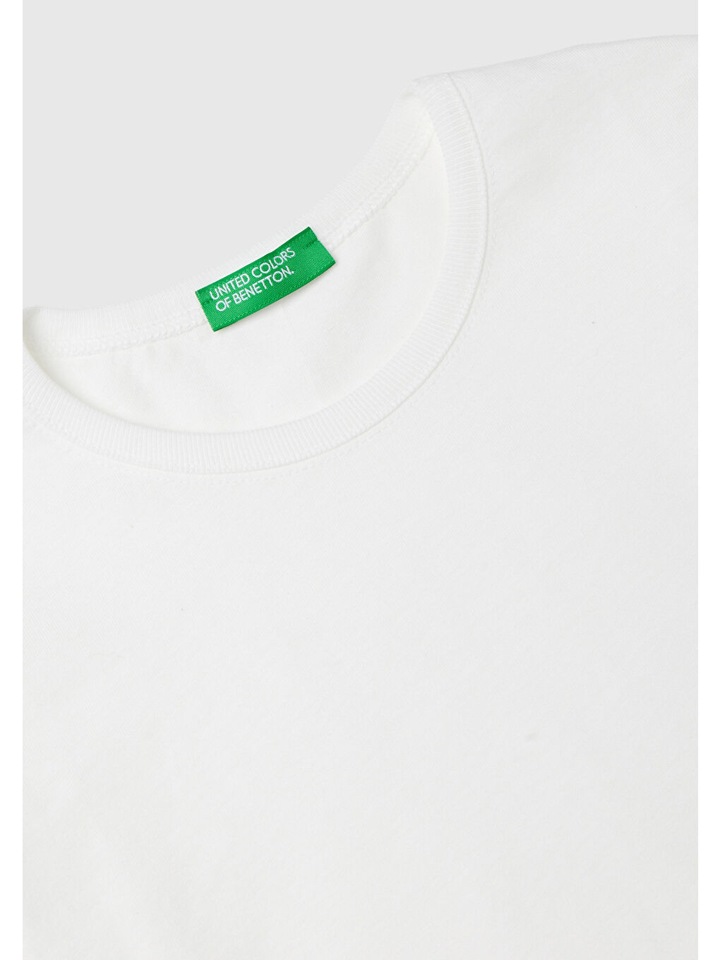 United Colors Of Benetton Kız Çocuk Beyaz Basic Sweatshirt - 2