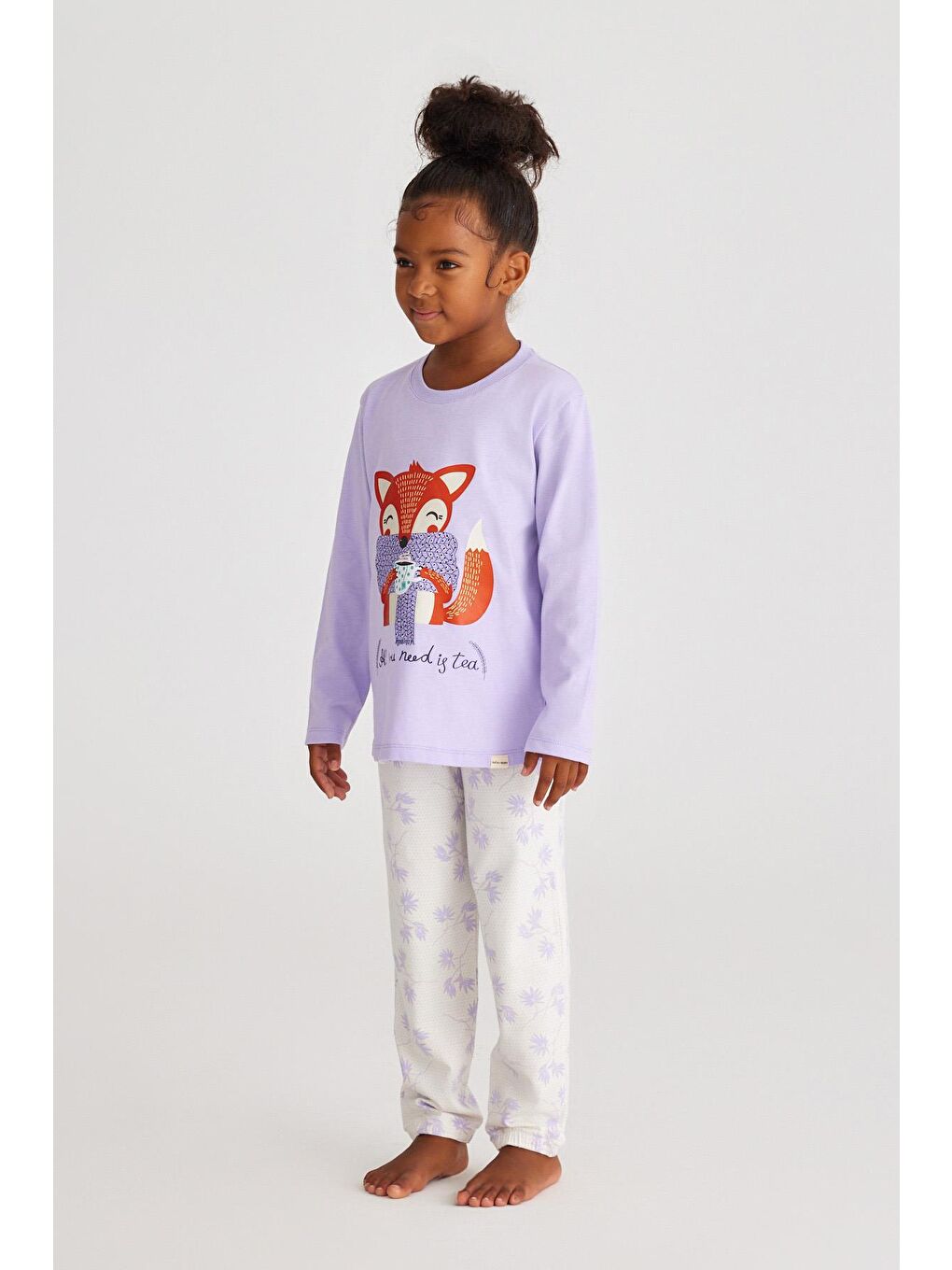 Lovely Lılac Kız Çocuk Pijama Takım Lila-1