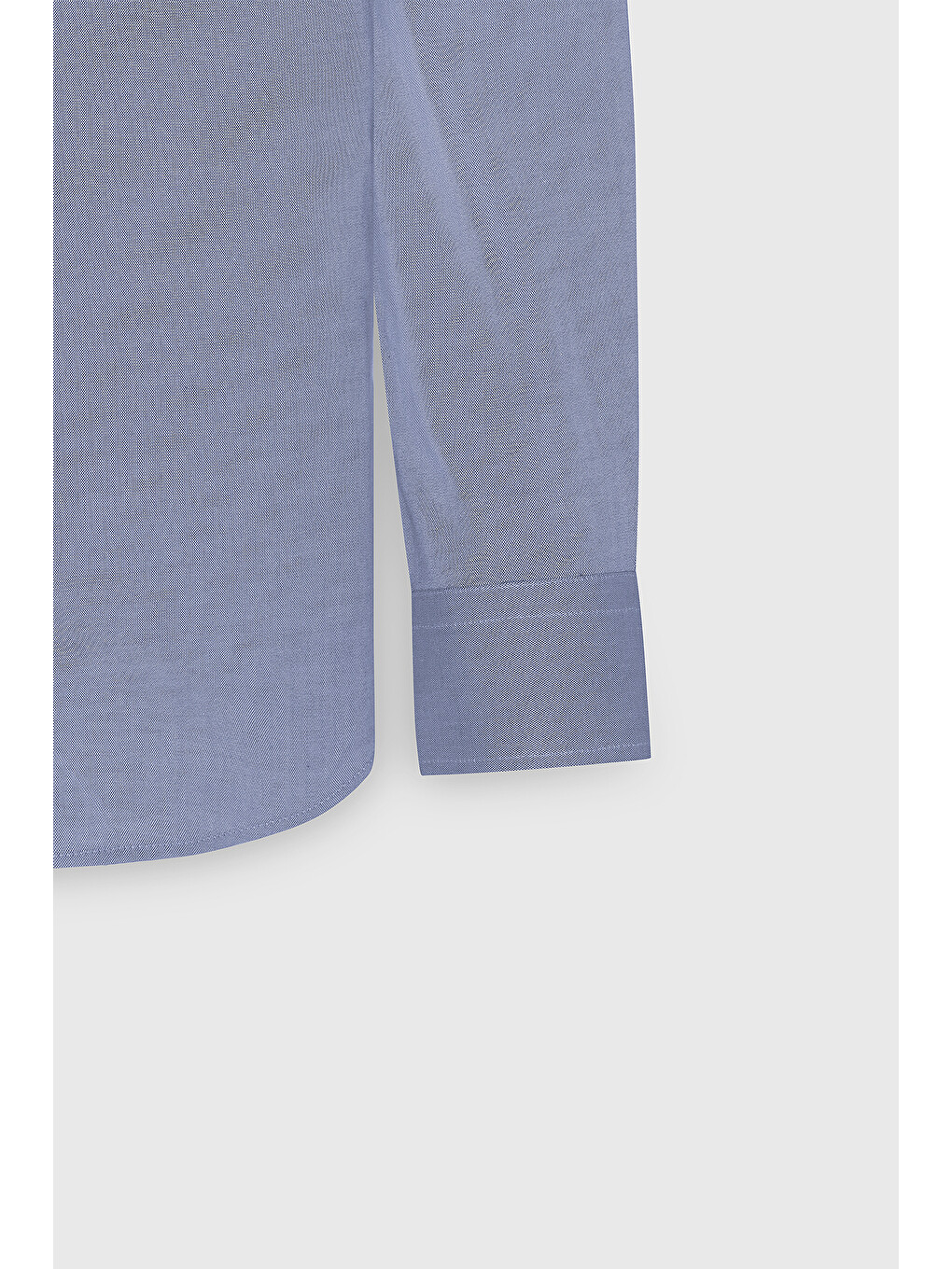 Erkek Mavi Slim Fit Dar Kesim Düğmeli Yaka %100 Pamuk Oxford Gömlek-7