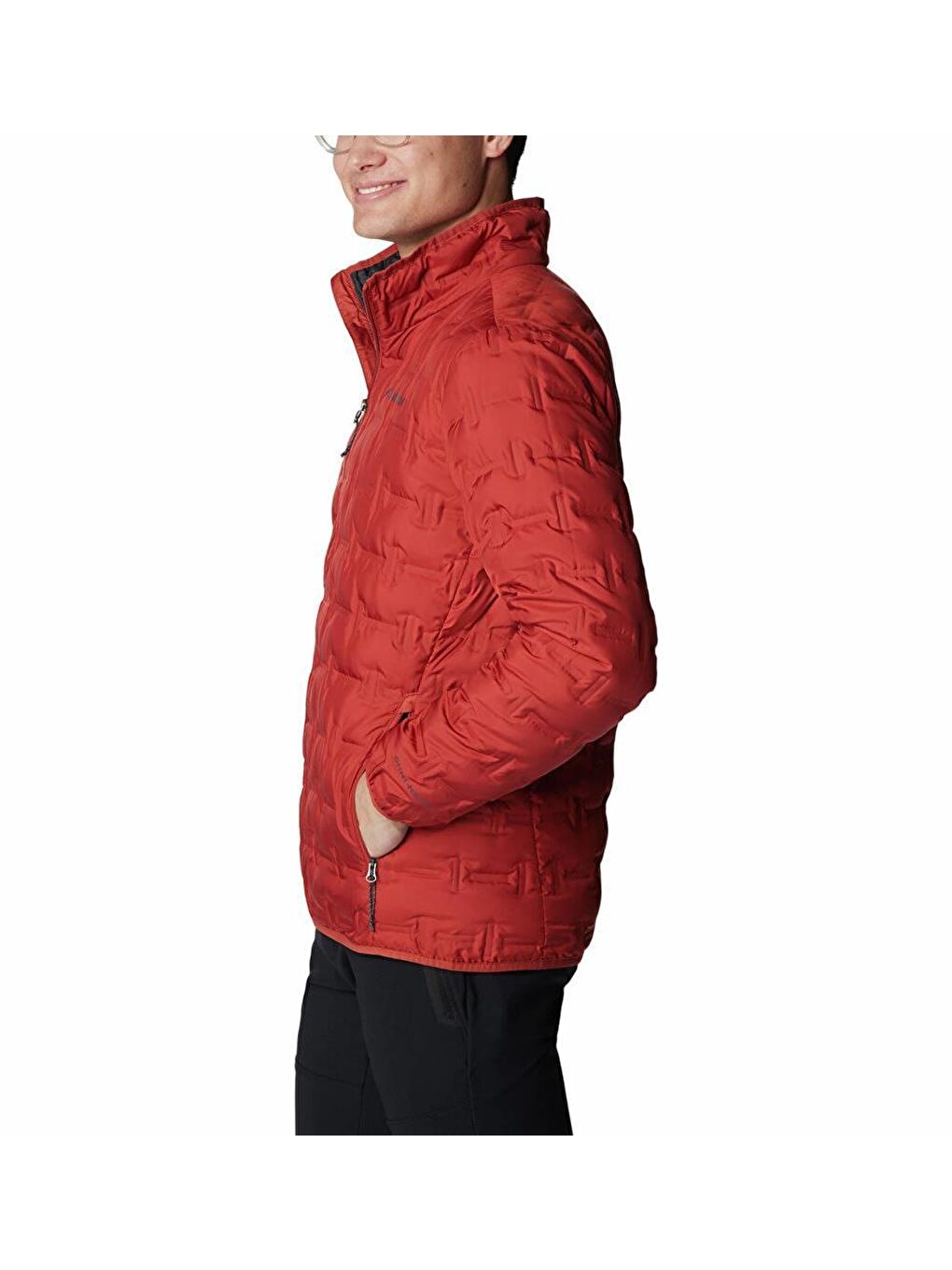 Columbia Turuncu Delta Ridge Down Jacket Erkek Outdoor Mont Kırmızı WO0955-849 - 2