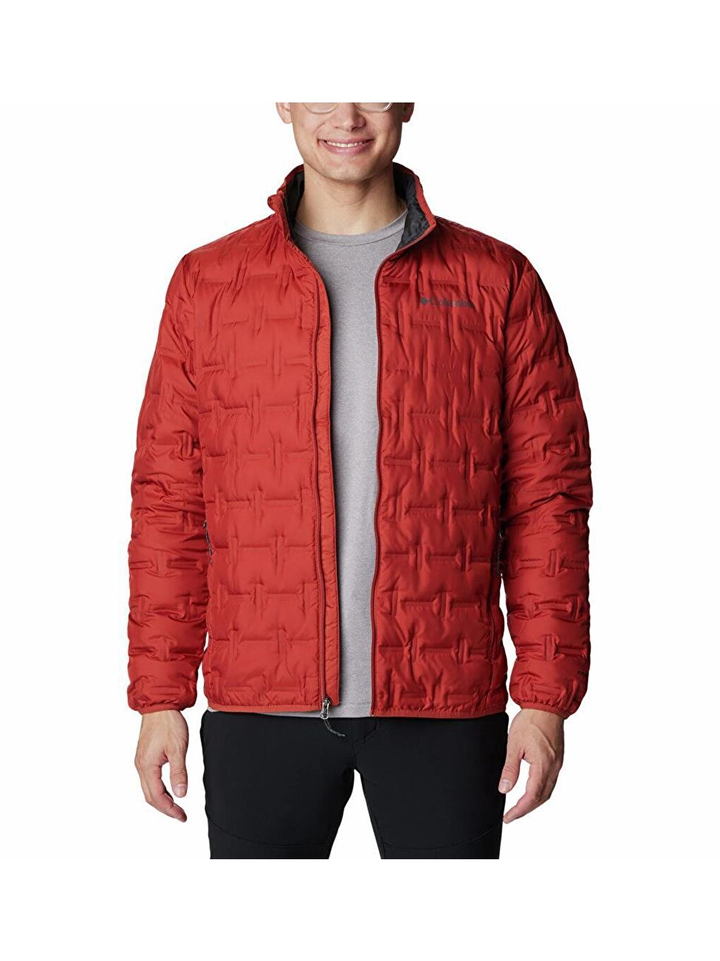 Columbia Turuncu Delta Ridge Down Jacket Erkek Outdoor Mont Kırmızı WO0955-849 - 3