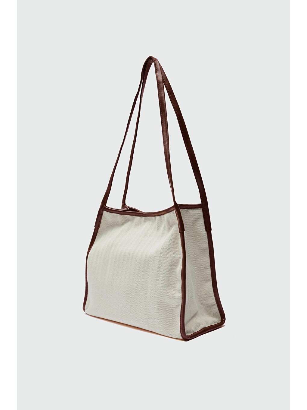 Kahverengi Elna Kanvas Omuz Çantası Taba-2