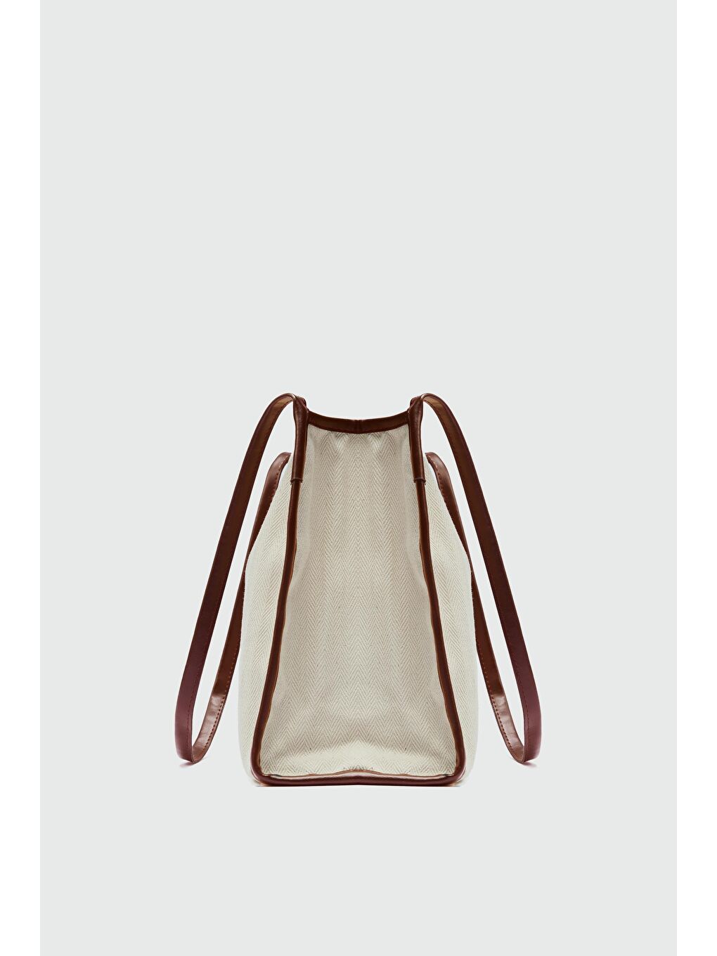 Kahverengi Elna Kanvas Omuz Çantası Taba-3