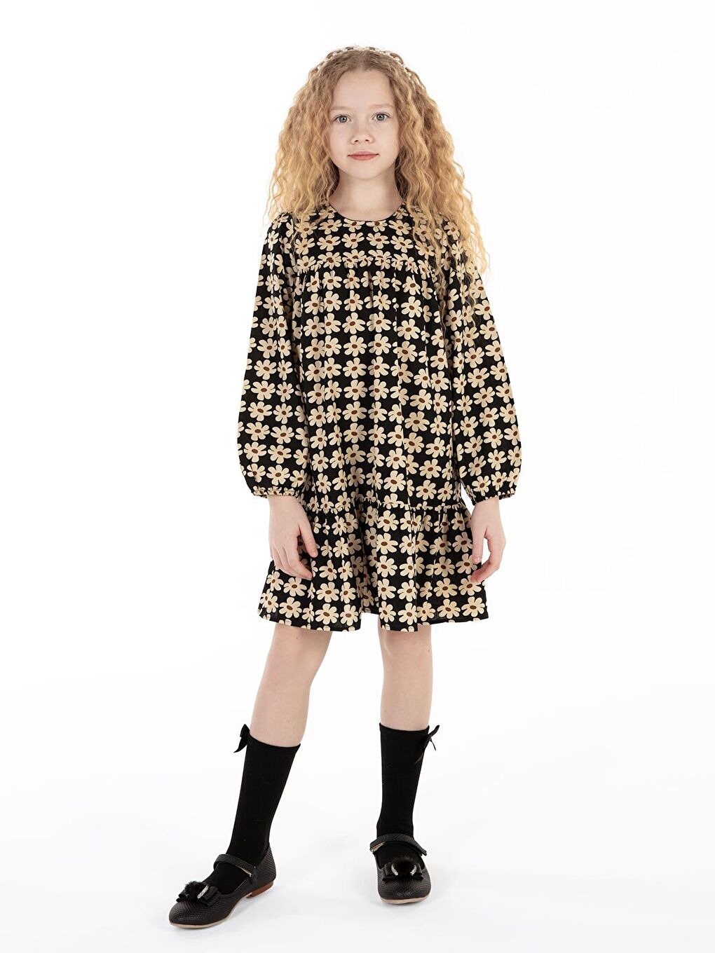 Girls Kız Çocuk Elbise 6-9 Yaş Siyah-1