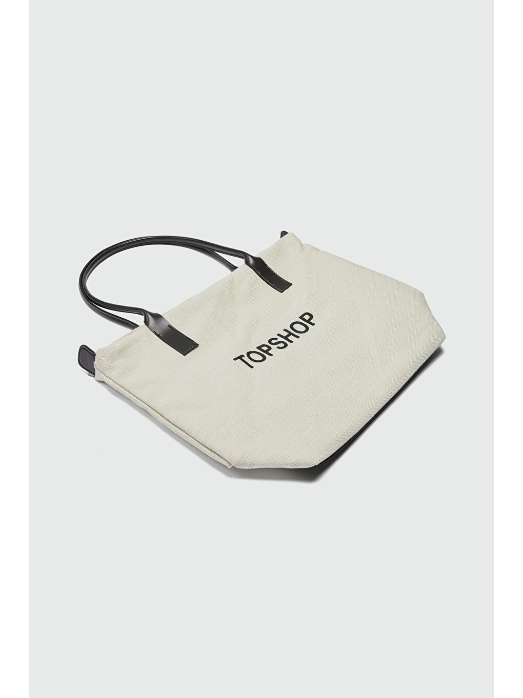 Poches Kanvas Big Size Omuz Çantası Siyah-3