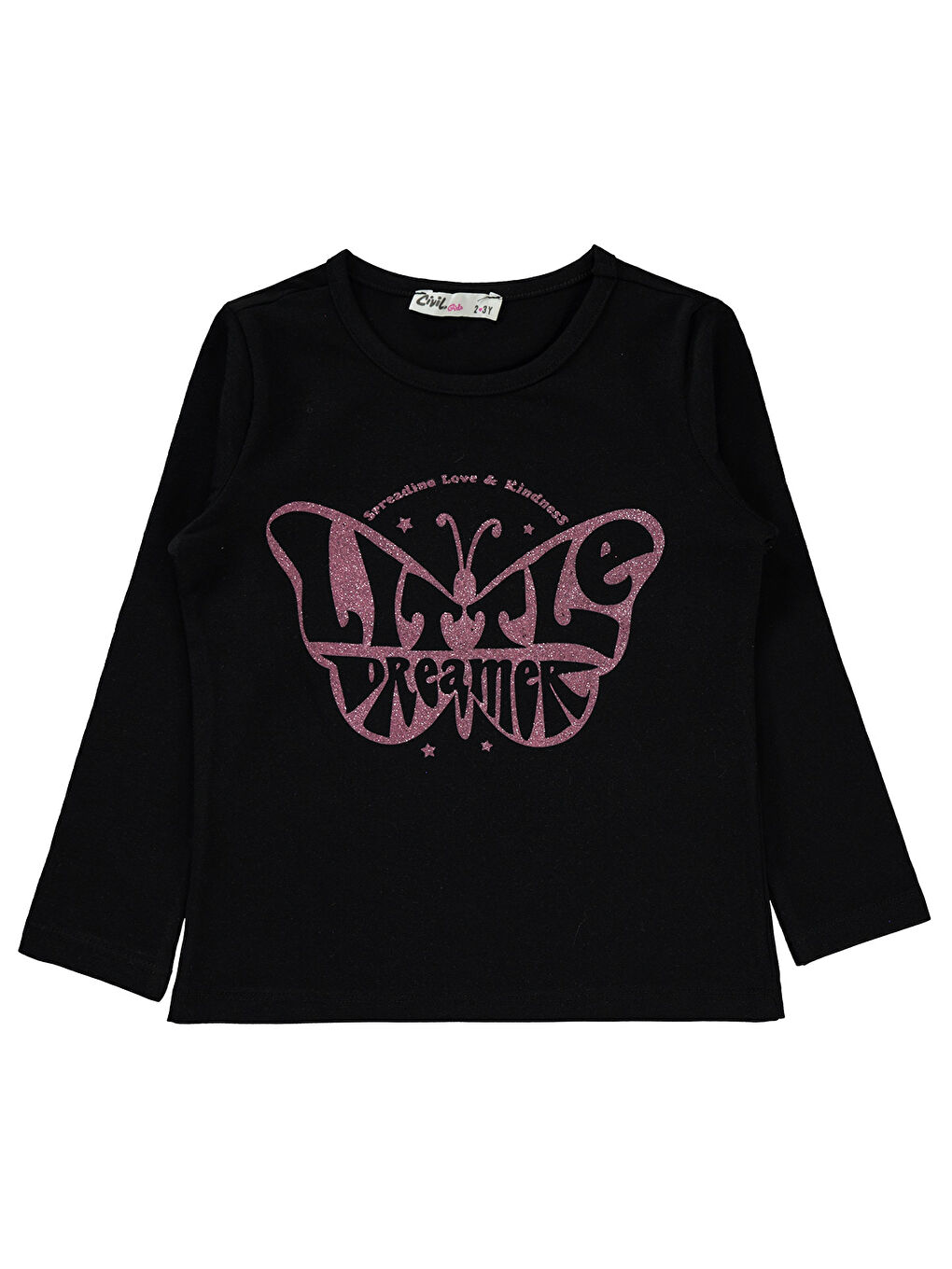 Civil Siyah Girls Kız Çocuk Sweatshirt 2-5 Yaş Siyah