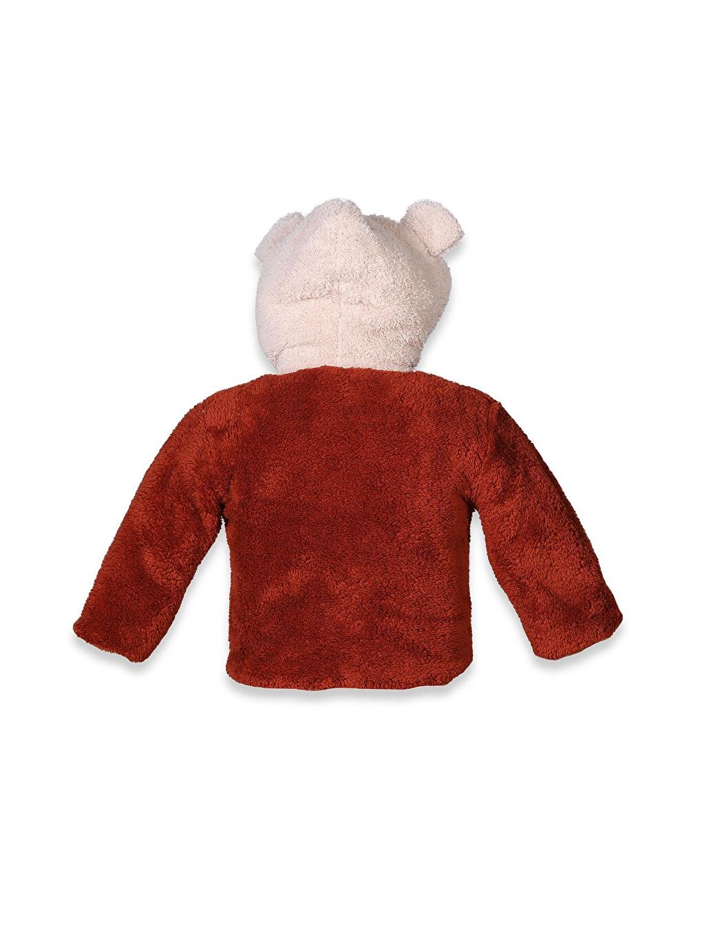 ZEYLAND Kırmızı Unisex Bebek Kapüşonlu Pelüş Mont - 1