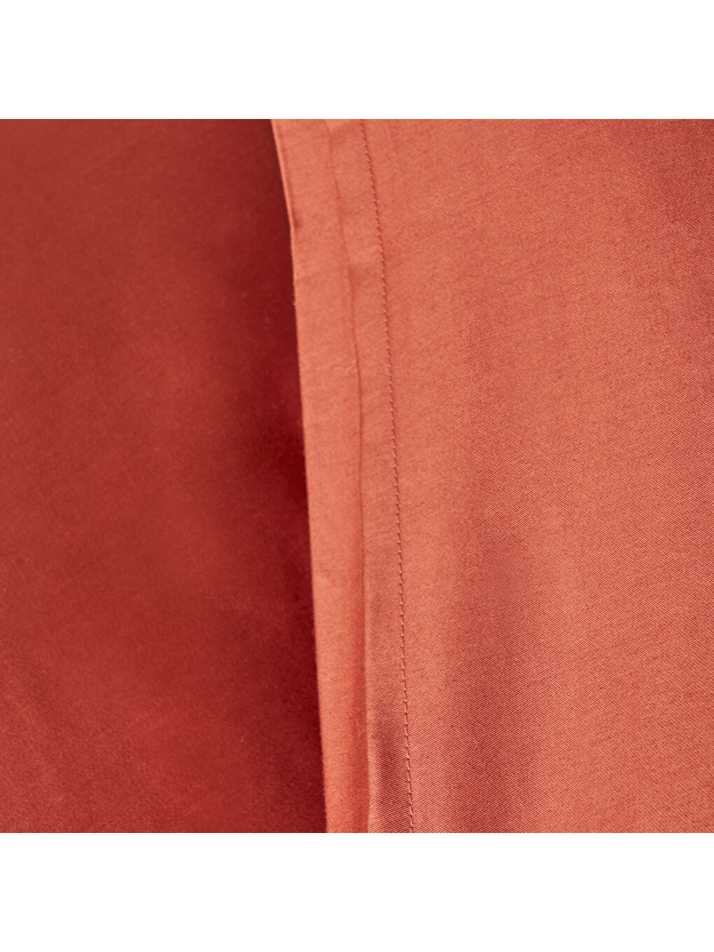 Kahverengi Supreme %100 Pamuk Saten 2'li Yastık Kılıfı Kiremit (50x70 cm)-1