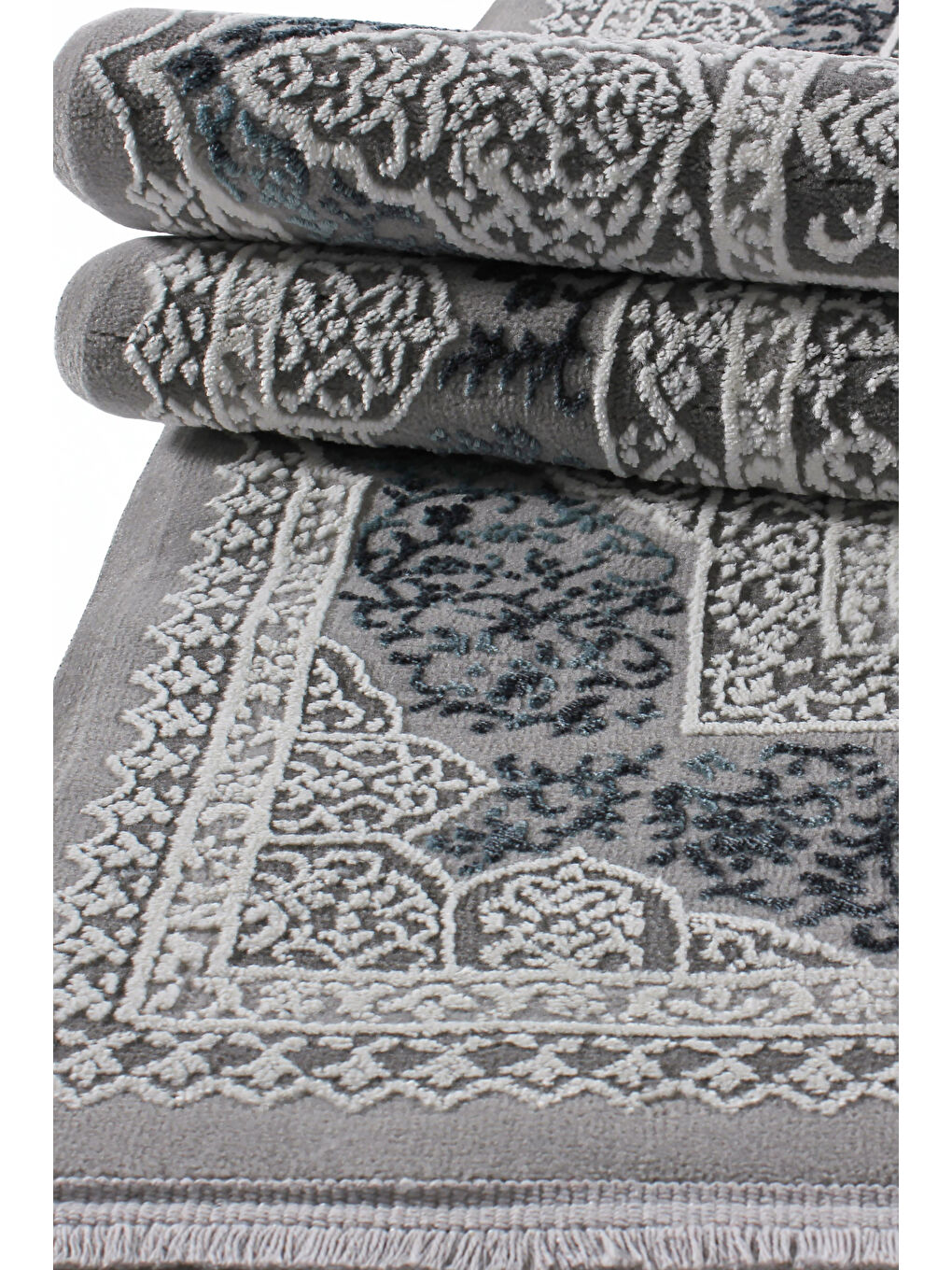 Lacivert Leo 0074 Modern Dokuma Halı Salon Çocuk Odası Oturma Odası Halısı Makine Halısı-100x200-3