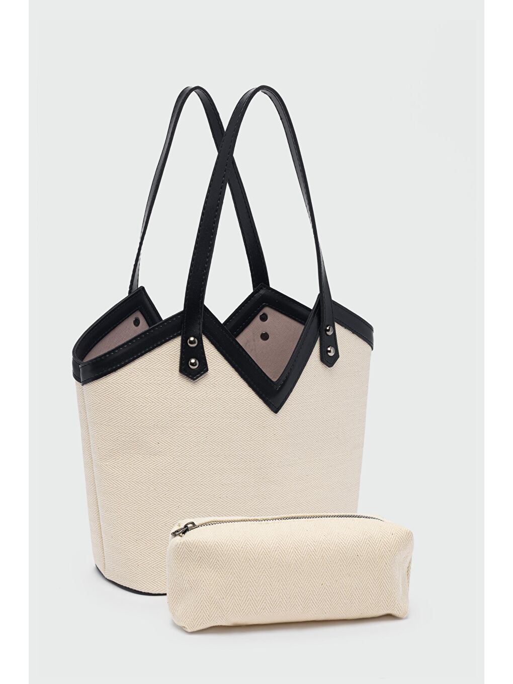 Woen Kanvas Omuz Çantası Siyah-1