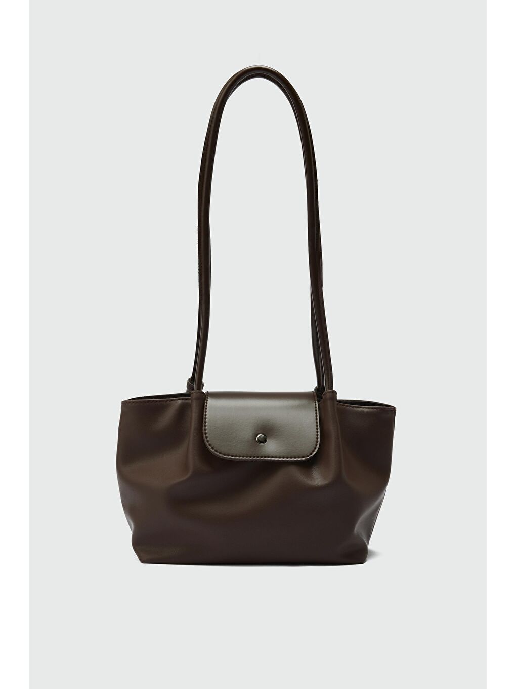 Lior Kapaklı Omuz Çanta Kahverengi