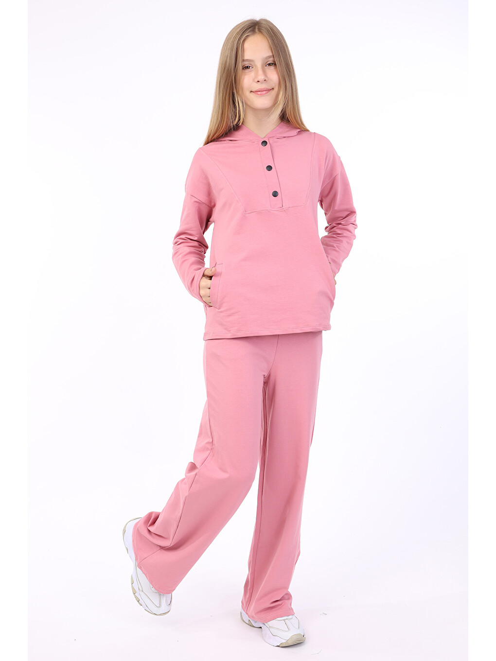 Pembe Kız Çocuk Eşofman Takım-2