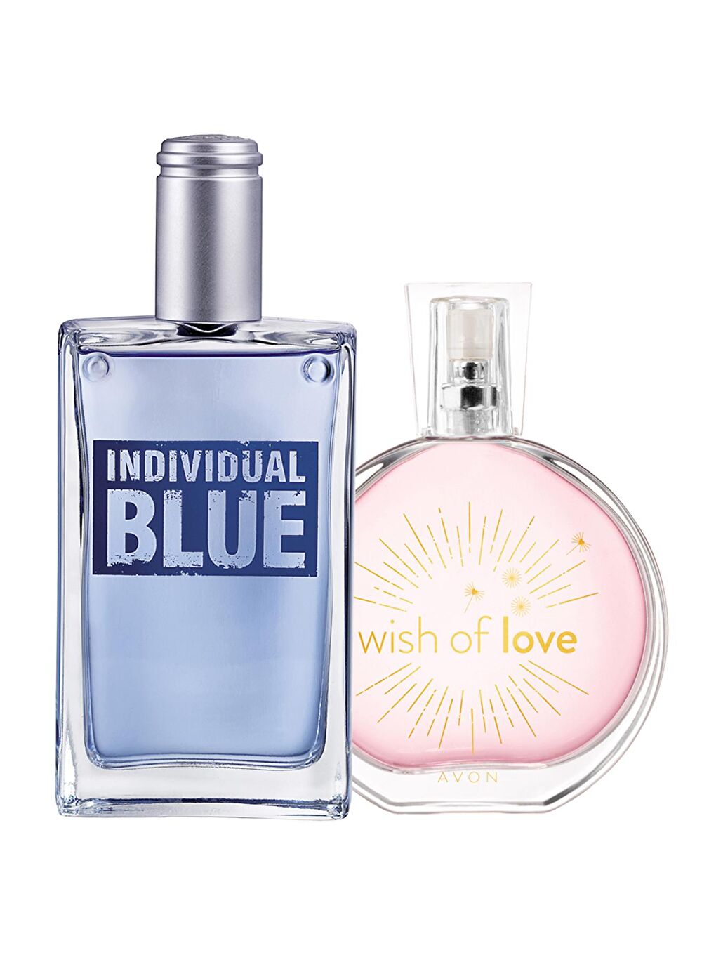 AVON Renksiz Individual Blue Erkek Parfüm ve Wish Of Love Kadın Parfüm Paketi