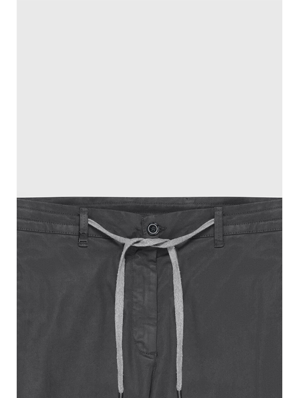 Erkek Antrasit Pamuklu Slim Fit Dar Kesim Diagonal Desenli Pileli Yan Cep Casual Pantolon-6