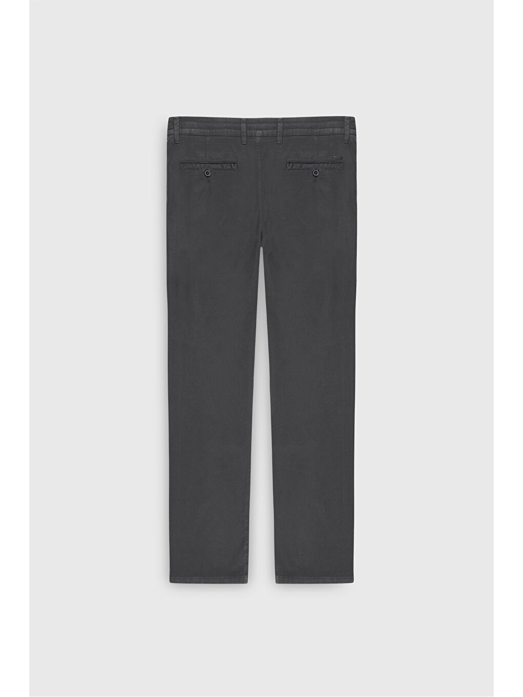 Erkek Antrasit Pamuklu Slim Fit Dar Kesim Diagonal Desenli Pileli Yan Cep Casual Pantolon-8