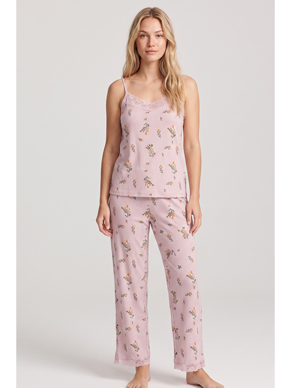 Lila Bürümcük-krınkıl Pijama Takım 26120725-1