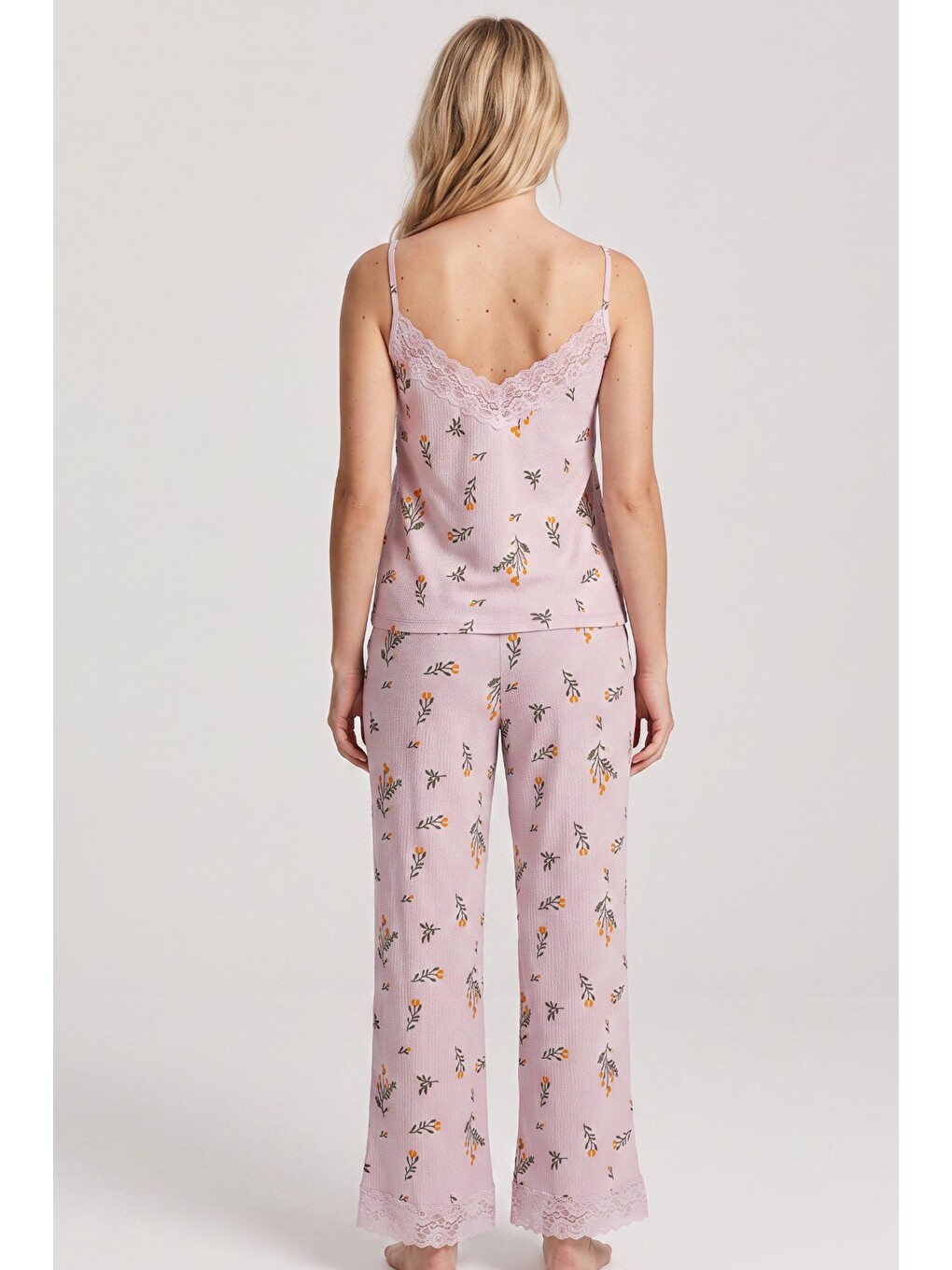 Lila Bürümcük-krınkıl Pijama Takım 26120725-2