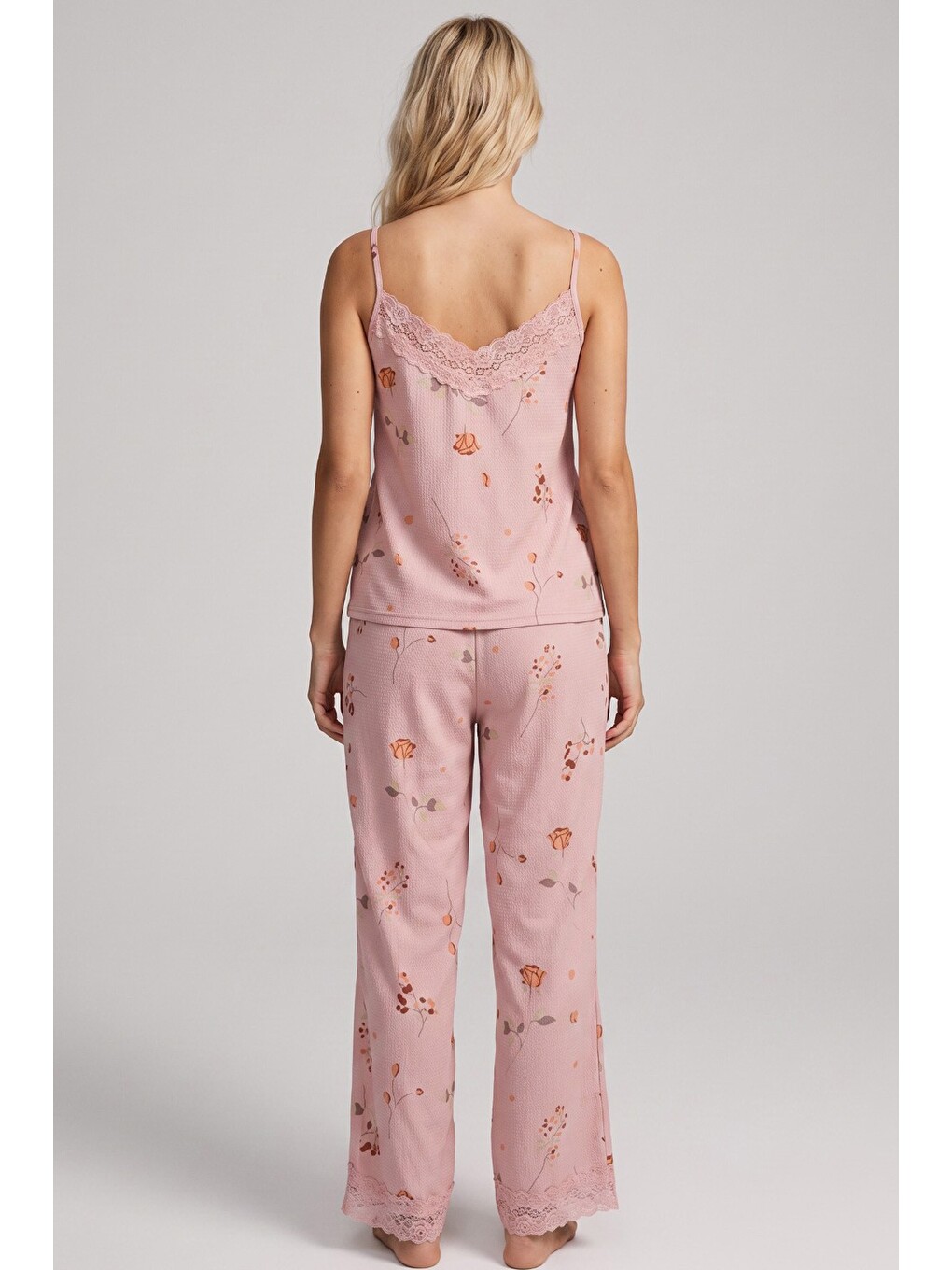 Pembe Bürümcük-krınkıl Pijama Takım 26120725-2