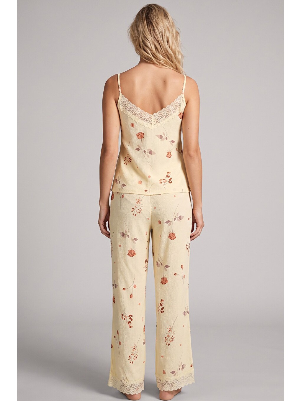 Sarı Bürümcük-krınkıl Pijama Takım 26120725-2
