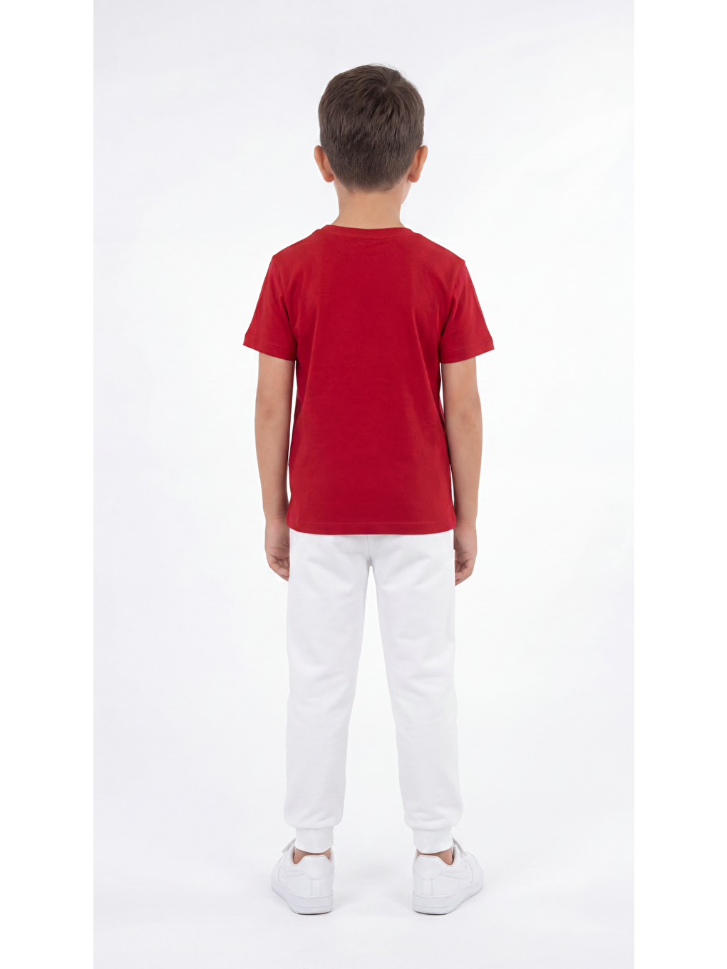Kırmızı Atatürk Baskılı Erkek Çocuk Tişört T-shirt-3