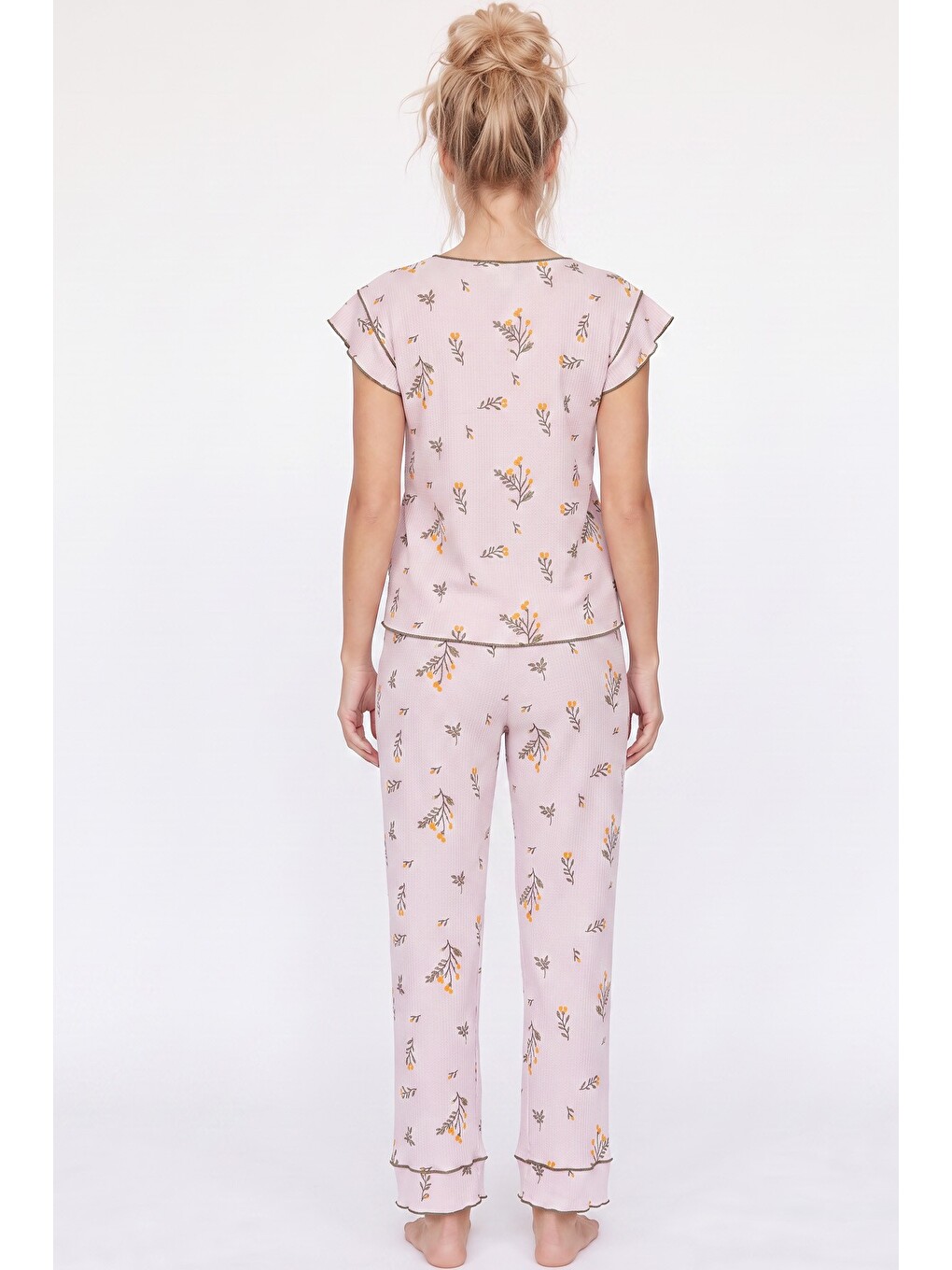 Lila Bürümcük-krınkıl Pijama Takım 26120675-2