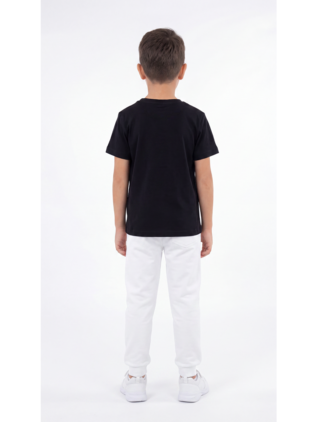 Siyah Atatürk Baskılı Erkek Çocuk Tişört T-shirt-3