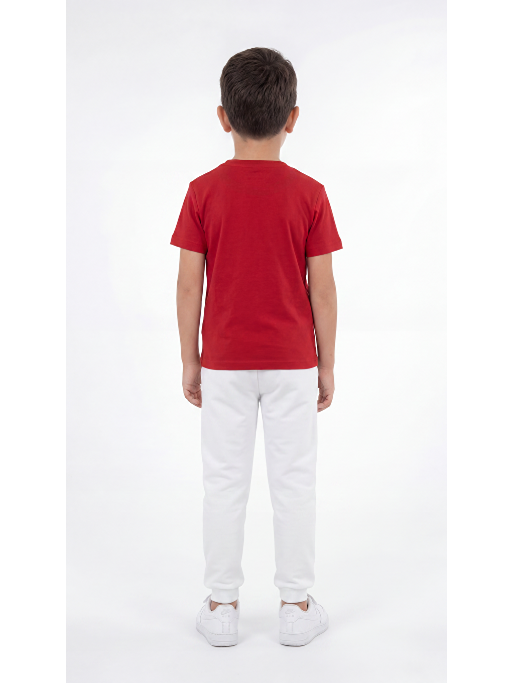 Kırmızı Basic Erkek Çocuk Tişört T-shirt-3