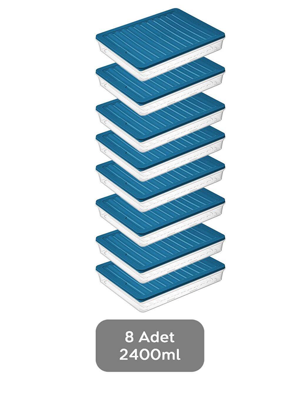 Mavi 8 li Saklama Kabı Petrol 8 x 2400 ml-1