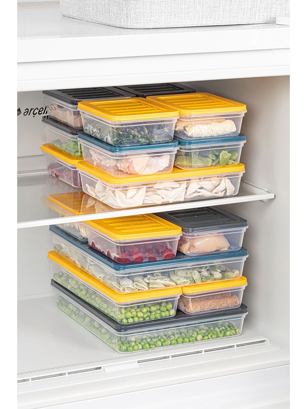 6'lı Saklama Kabı Sarı 6 x 2400 ml-5