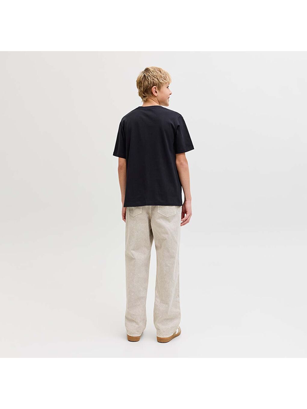 Jeff Logo Erkek Çocuk Siyah Tişört-1